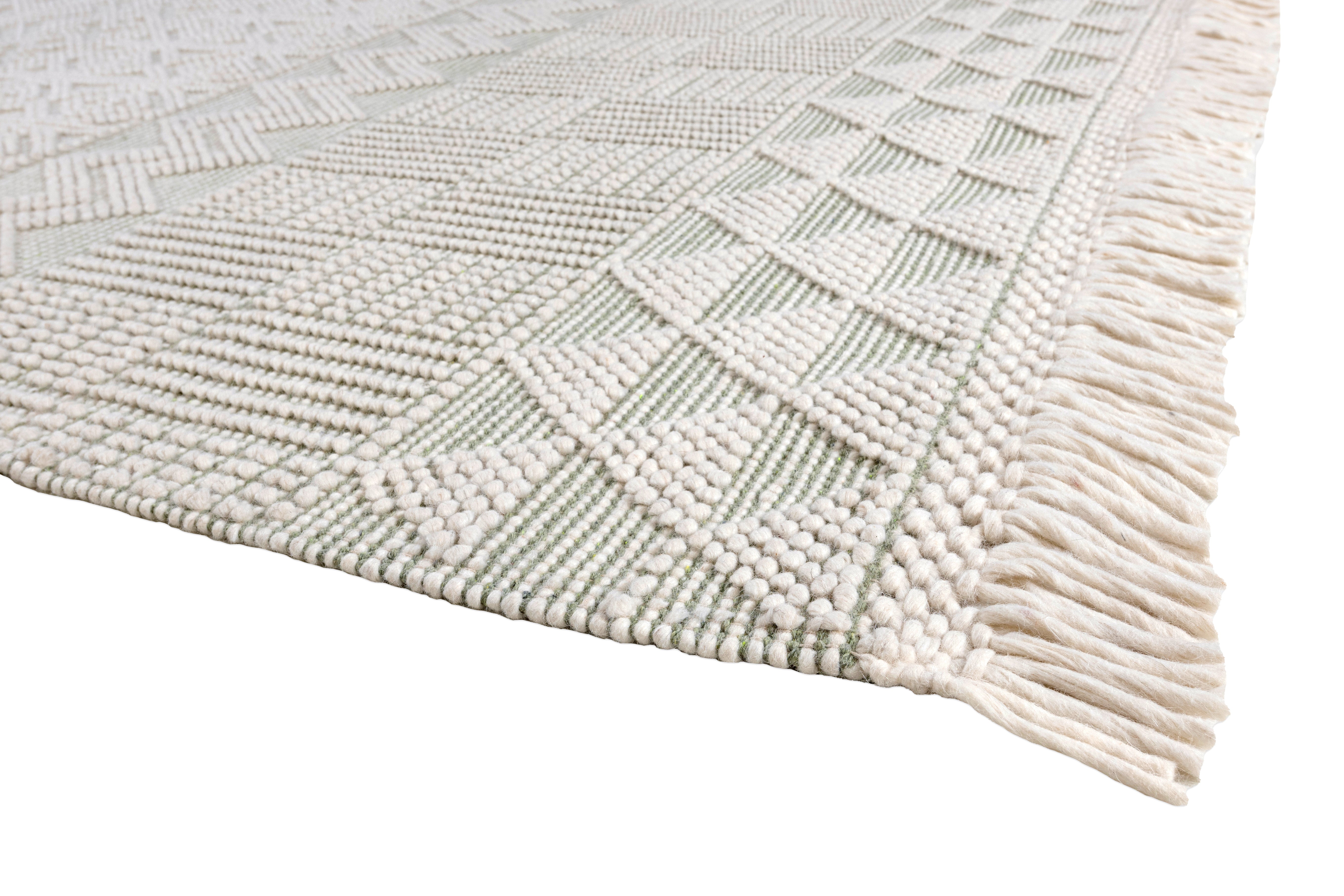 Concept Looms Anya ANYA01 Ivory Mint Rug